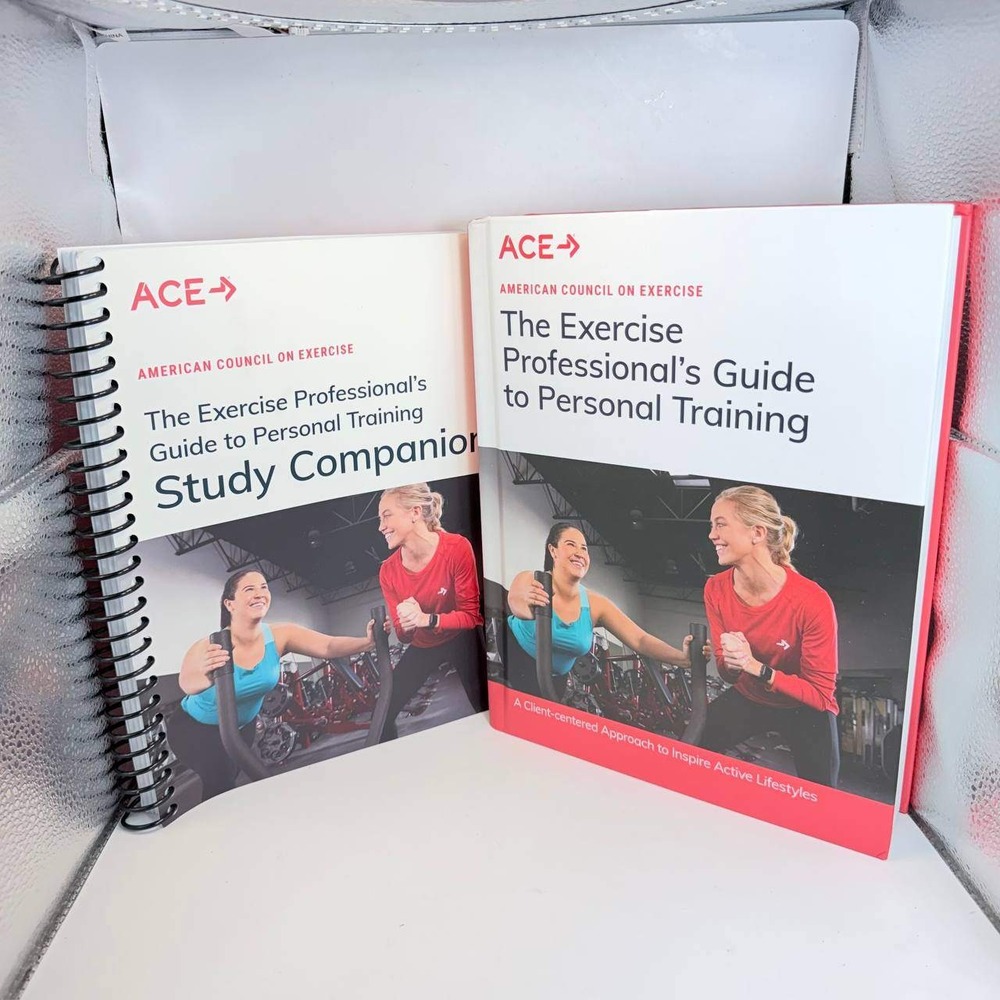 ACE Personal Training Textbook and Study Companion 6th Edition Set CPT Exam
